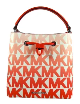 Женская сумка через плечо Michael Kors Suri Bucket Messenger, цвет Coral Multi 7136327270460 | coral multi