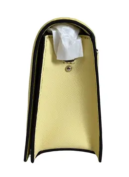 Женская сумка через плечо Michael Kors Jet Set с цепочкой и клапаном из сафьяновой кожи, цвет Yellow Butter Cup/Sv 7288199413820 | yellow butter cup/sv
