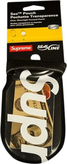 Сумка Supreme Sealline See Pouch Small Black, черный ss18a32 black | black
