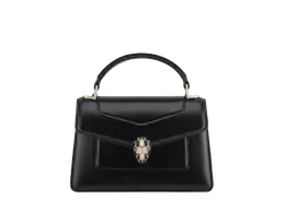 Мини-Сумка Serpenti forever с верхней ручкой Bvlgari, черный 293667 | black
