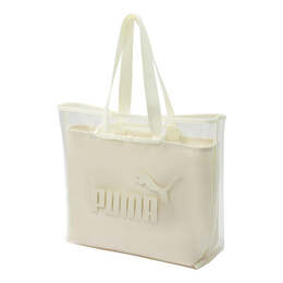 Сумка core twin shopper bag 'beige' Puma, бежевый 076116-07 | beige/white