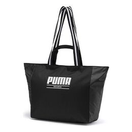 Сумка core base large shopper bag 'black white' Puma, черный 076569-01 | black/white