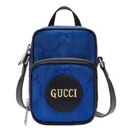 Сумка off the grid otg environmental friendly series logo leather logo nylon handbag mini blue black Gucci, синий 643882-h9hln-4267 | blue