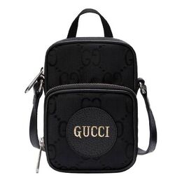 Сумка off the grid otg environmental friendly series logo leather logo nylon handbag mini / black Gucci, черный 643882-h9hln-1000 | black