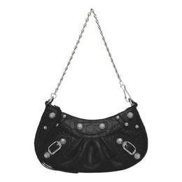 Сумка le cagole mini bag with chain crocodile embossed 'black' Balenciaga, черный 69581423ejy1000 | black