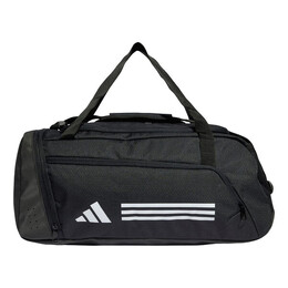 Сумка essentials 3-stripes duffel bag small 'black white' Adidas, черный ip9862 | black/white