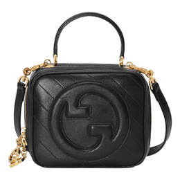 Сумка blondie top handle bag 'black' Gucci, черный 744434-1iv0g-1000 | black