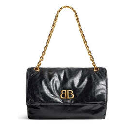 Сумка monaco medium chain bag 'black' Balenciaga, черный 7659452aar81000 | black