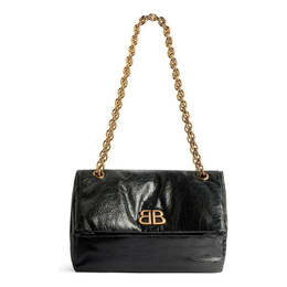 Сумка monaco small chain bag 'black' Balenciaga, черный 7659662aar81000 | black