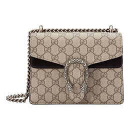 Сумка dionysus gg supreme mini bag 'beige ebony' Gucci, бежевый 421970-khnrn-9769 | beige/ebony