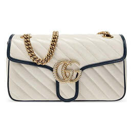Сумка marmont series bag pack small white Gucci, белый 443497-0olfx-9085 | white