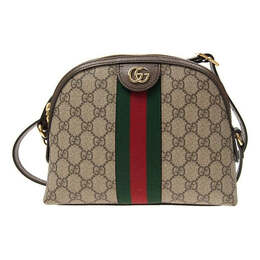 Сумка ophidia gold logo retro gg stripe webbing canvas shoulder messenger bag small / brown Gucci, бежевый 499621-k05ng-8745 | cream/