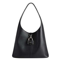 Сумка locker medium north-south hobo bag 'black' Balenciaga, черный 7716362aawc1000 | black