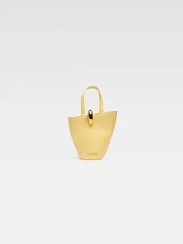Асимметричная мини-сумка-ведро Ле Бамбола Jacquemus, светло-желтый 3700943452870 | light yellow