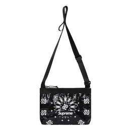 Сумка bandana tarp side bag 'black white' Supreme, черный sup-ss21-626 | black/white