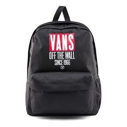 Сумка classics logo backpack 'black red white' Vans, черный vn0a3qt1blk | black/red/white