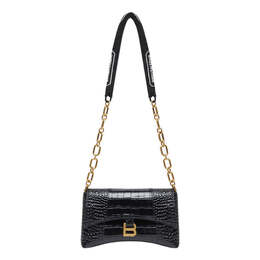 Сумка downtown xs shoulder bag crocodile embossed 'black' Balenciaga, черный 6891212106f1090 | black