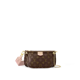 Сумка через плечо Louis Vuitton Multi Pochette Accessoires, коричневый/розовый m44840 | meat pink