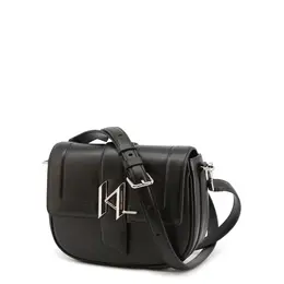 Karl Lagerfeld Сумка кросс-боди Guess кожаная с монограммой, черный 225w3085-81-a999_black | черный