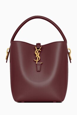 Saint Laurent Le 37 Bucket Bag in Shiny Calfskin Leather 216858069_25