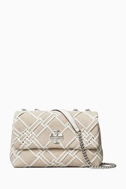 Tory Burch Small Kira Convertible Shoulder Bag in Woven-canvas 218158817_26