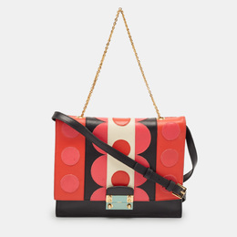 Valentino Multicolor Leather Carmen Flap Shoulder Bag 1109342