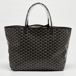 Goyard Black Goyardine Coated Canvas and Leather Saint Louis GM Tote 1108963