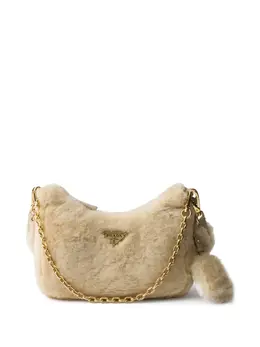 Prada Re-Edition shearling mini bag 28330571