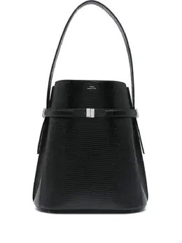 Toteme snakeskin-effect belted bucket bag 25739235