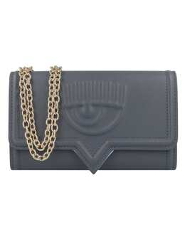 Клатч Chiara Ferragni Eyelike Bags Clutch Geldbörse 17 cm, серый 5225389 | asphalt