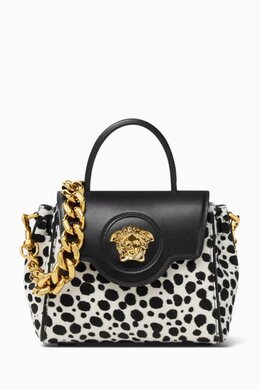 Versace Small Dalmatian La Medusa Bag in Pony-effect Leather 217892116_195
