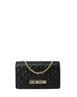 Сумка Love Moschino с золотым логотипом, черный 88550 | black