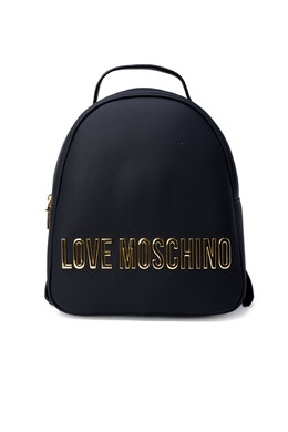 Рюкзак Love Moschino с золотым логотипом, черный 90540 | black