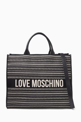 Love Moschino Flower Tote Bag in Canvas 217949950_2709