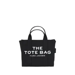 Marc Jacobs The Small Tote Handbag Cotton - Two rigid tubular top handles, iconic brand monogram jacquard print front, contrasting patch back. mam0016493001bb
