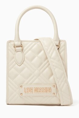 Love Moschino Quilted Top-handle Bag in Faux Leather 217949965_1029