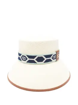 Valentino Garavani VLogo Signature straw bucket hat 28890905