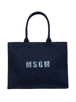 MSGM logo-appliqué tote bag 28679436