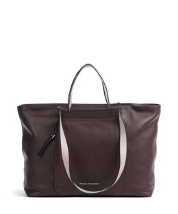 Круглый шопер 15″ из мелкозернистой яловой кожи. Piquadro, фиолетовый bd3336w92-vivi2 | aubergine
