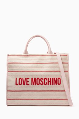 Love Moschino Flower Tote Bag in Canvas 217949950_23