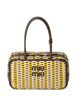 Miu Miu Beau leather tote bag 28100895