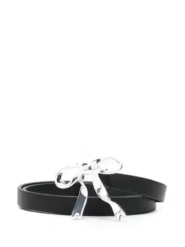 Maje bow-detail leather belt 26640568