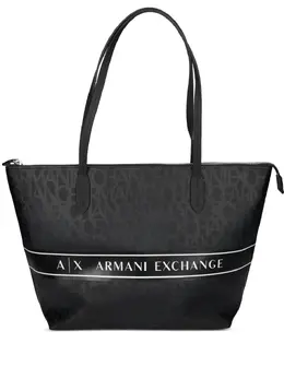 Armani Exchange logo-print tote bag 28809431