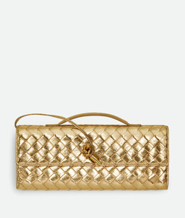 Клатч Andiamo Bottega Veneta 741511v4p128922 | золото