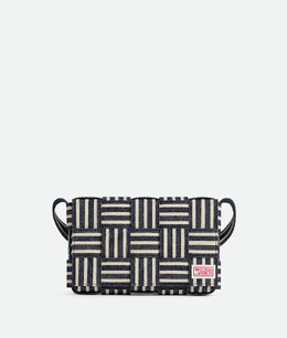 Сумка через плечо Bottega Veneta, темно-синий/белый/черный 787333v44e28769 | темно-синий / белый / черный