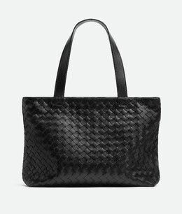 Маленькая сумка-тоут на молнии Intrecciato Bottega Veneta, черный 795628v2hl18803 | черный