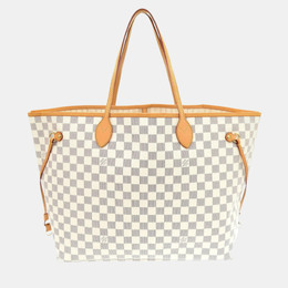 Louis Vuitton White Damier Azur Canvas Neverfull GM Tote Bag 1111560