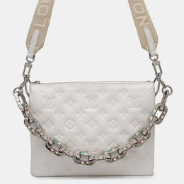 Louis Vuitton White Lambskin Coussin PM Bag 1111229