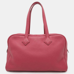 Hermes Ruby Taurillon Clemence Victoria 35 Bag 1111216