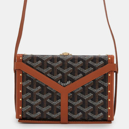 Goyard Black/Natural PVC Leather Minodiere Shoulder Bag 1111180